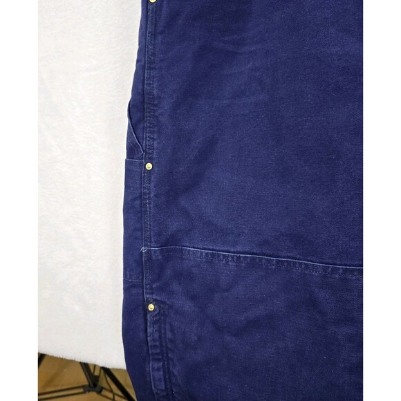 Vtg Carhartt Duck Bib Overalls Canvas Double Knee Mens 42x30 Insulated Quilted - Picture 12 of 16